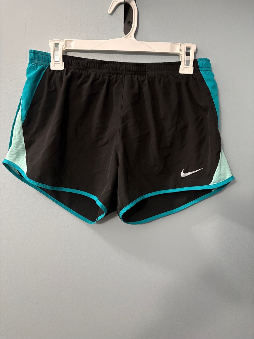Nike Women’s Black Shorts with Teal Trim